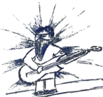 рок звезда надпись на парте